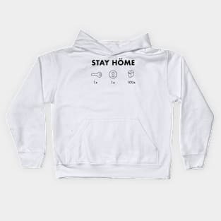 Stay Höme: new instructions Kids Hoodie